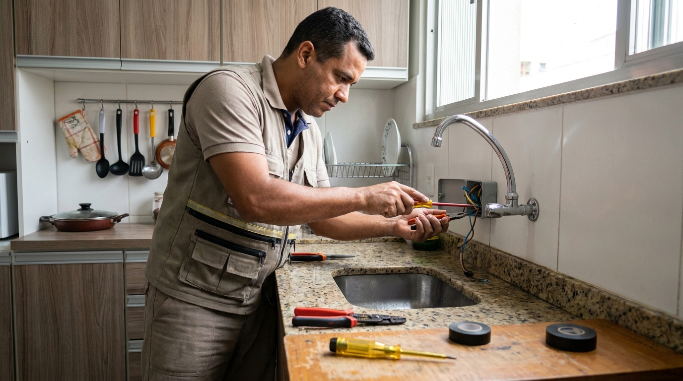 Instalação em Cozinha ou Área Gourmet em Recife‑PE